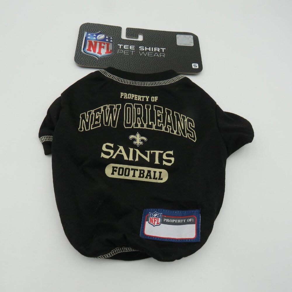 New Orleans Saints NFL Pet‎ Dog Shirt Small Pets First Football Tee Pet Wear